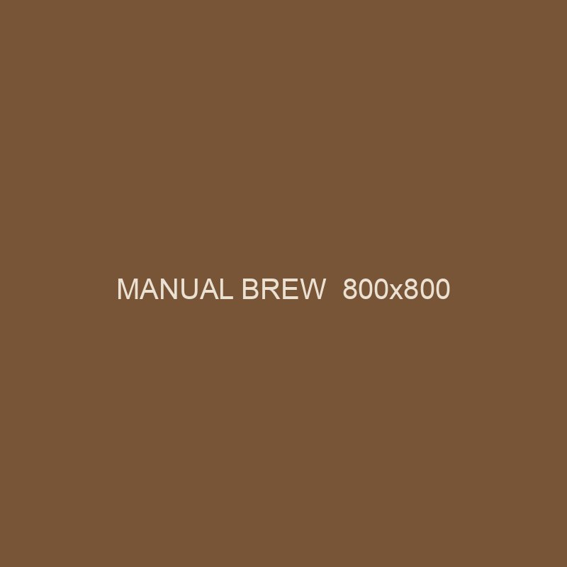 Single-origin manual brew, diambil dari dekat